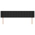Cabecero de cuero sintético negro 163x16x78/88