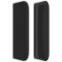 Cabecero de cuero sintético negro 147x16x78/88