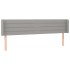 Cabecero de tela gris claro 163x16x78/88