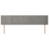 Cabecero de terciopelo gris claro 183x16x78/88