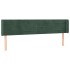 Cabecero de terciopelo verde oscuro 203x16x78/88