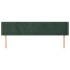 Cabecero de terciopelo verde oscuro 203x16x78/88