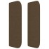 Cabecero de tela gris oscuro 163x16x78/88