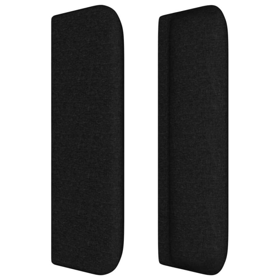 Cabecero de tela negro 183x16x78/88