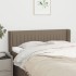 Cabecero de tela gris taupe 147x16x78/88
