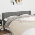Cabecero de tela gris oscuro 203x16x78/88