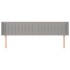 Cabecero de tela gris claro 183x16x78/88