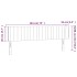Cabecero de tela gris claro 183x16x78/88