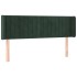 Cabecero de terciopelo verde oscuro 147x16x78/88
