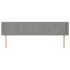 Cabecero de terciopelo gris claro 163x16x78/88