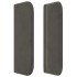 Cabecero de terciopelo gris oscuro 147x16x78/88