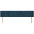 Cabecero de terciopelo azul oscuro 203x16x78/88