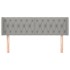 Cabecero de tela gris claro 163x16x78/88