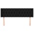Cabecero de tela negro 147x16x78/88