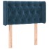 Cabecero de terciopelo azul oscuro 83x16x78/88