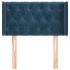 Cabecero de terciopelo azul oscuro 83x16x78/88