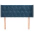 Cabecero de terciopelo azul oscuro 93x16x78/88