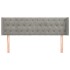 Cabecero de terciopelo gris claro 147x16x78/88