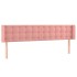 Cabecero de terciopelo rosa 163x16x78/88
