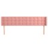 Cabecero de terciopelo rosa 163x16x78/88