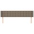 Cabecero de tela gris taupe 203x16x78/88