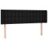 Cabecero de tela negro 147x16x78/88