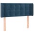 Cabecero de terciopelo azul oscuro 93x16x78/88