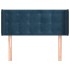 Cabecero de terciopelo azul oscuro 93x16x78/88