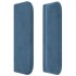 Cabecero de terciopelo azul oscuro 93x16x78/88