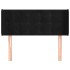 Cabecero de terciopelo negro 93x16x78/88