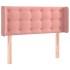 Cabecero de terciopelo rosa 103x16x78/88