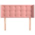Cabecero de terciopelo rosa 103x16x78/88