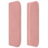 Cabecero de terciopelo rosa 103x16x78/88