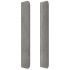 Cabecero con orejas de terciopelo gris claro 83x16x118/128