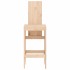 Taburetes altos de cocina 2 uds madera maciza pino 40x42x120