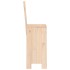 Taburetes altos de cocina 2 uds madera maciza pino 40x42x120