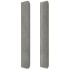Cabecero con orejas de terciopelo gris claro 93x16x118/128