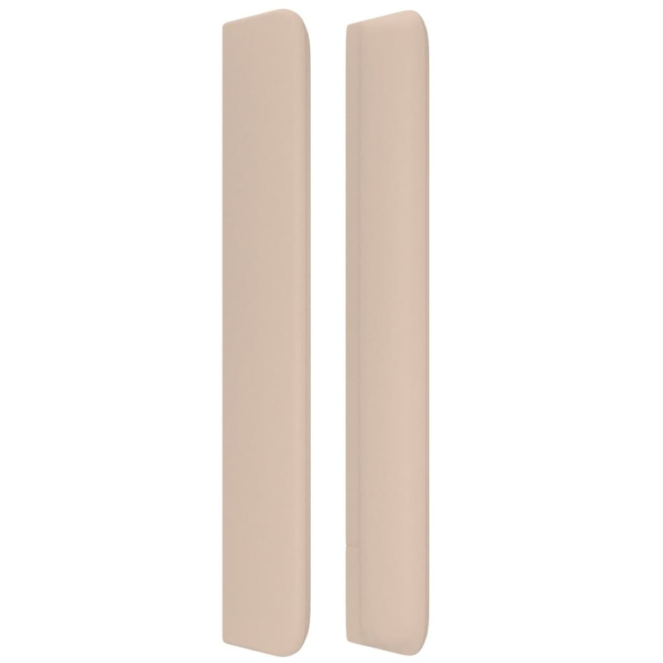 Cabecero con orejas cuero sintético capuchino 93x16x118/128