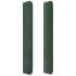 Cabecero con orejas de terciopelo verde oscuro 83x16x118/128