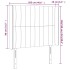 Cabecero con orejas de tela gris claro 103x16x118/128