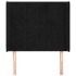 Cabecero con orejas de terciopelo negro 103x16x118/128