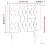 Cabecero con orejas de tela gris claro 103x16x118/128
