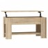 Mesa de centro madera de ingeniería roble Sonoma 101x49x52