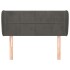 Cabecero de terciopelo gris oscuro 93x23x78/88