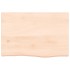 Encimera de baño madera maciza sin tratar 60x40x(2-4)