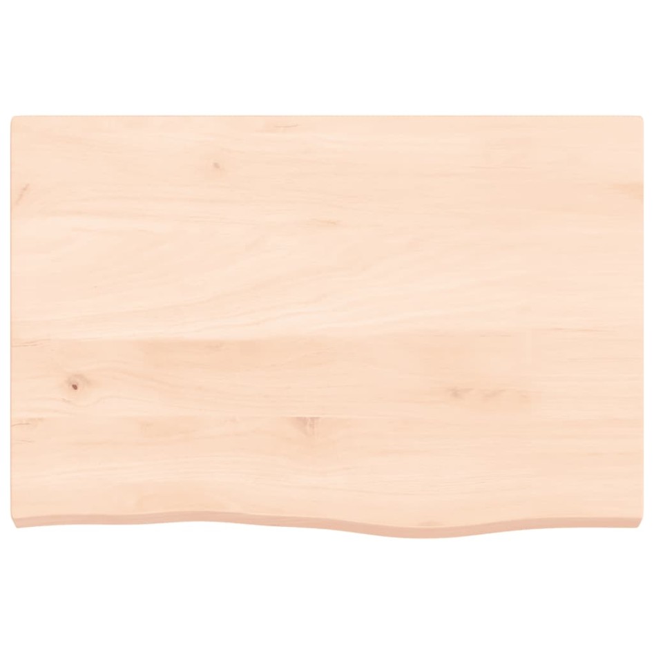 Encimera de baño madera maciza sin tratar 60x40x(2-4)