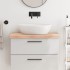 Encimera de baño madera maciza sin tratar 80x60x(2-6)
