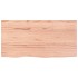 Encimera baño madera maciza tratada marrón claro 80x40x(2-6)