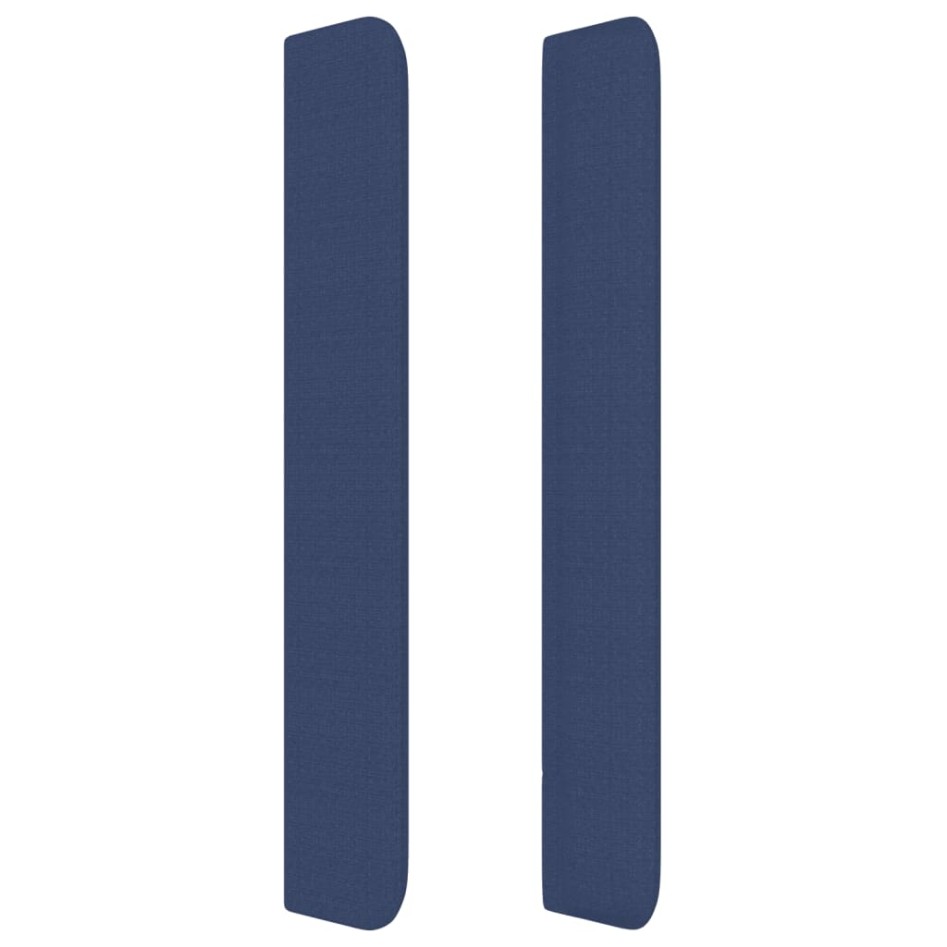 Cabecero con orejas de tela azul 93x16x118/128