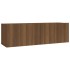 Set de muebles para TV 2 pzas madera contrachapada roble